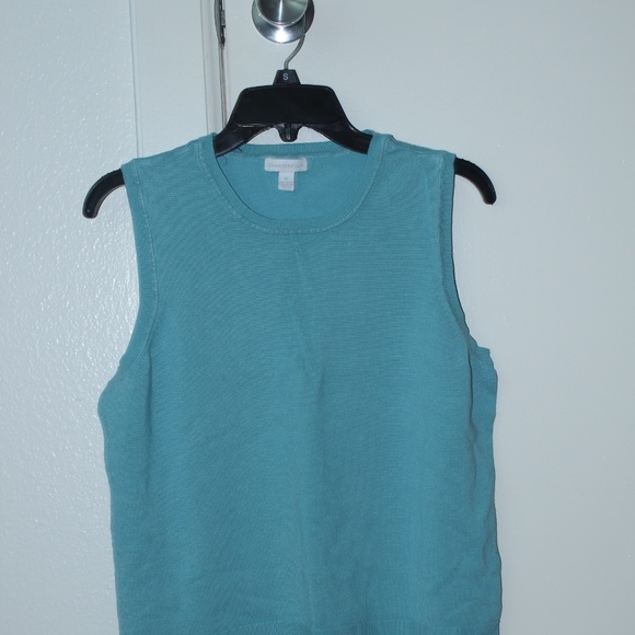 Blue and Green mixed short sleeve sweater - Picture 3 of 3